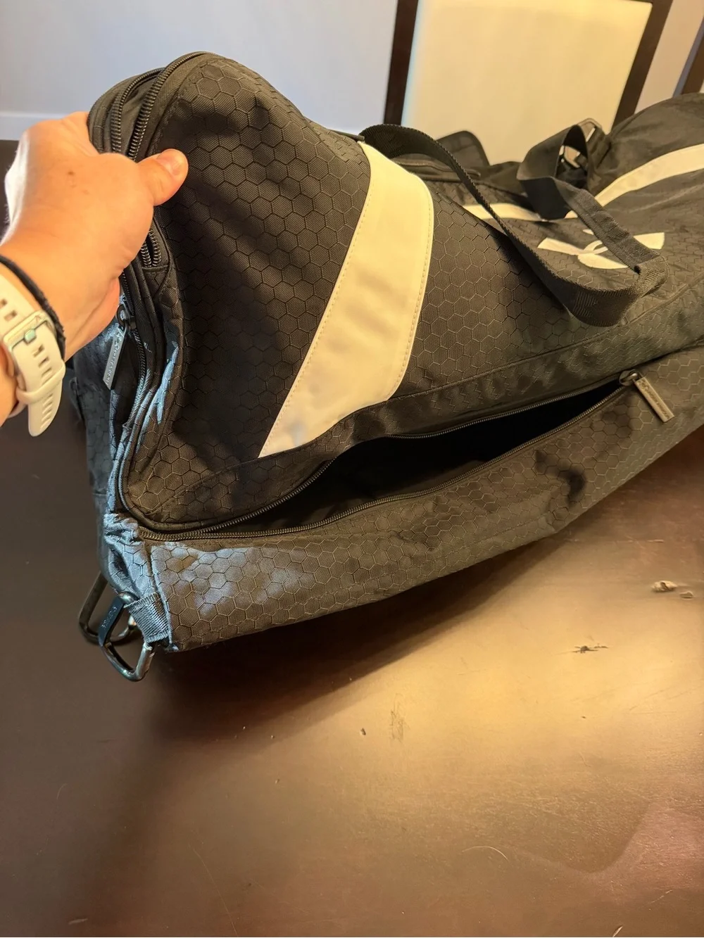 Under Armour Softball/Baseball Black and White Bat Bag